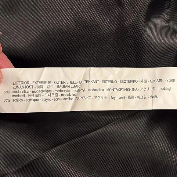 HOST PICK 🖤 ZARA Curly Lamb Faux Fur Coat Lined,  Size M - Picture 12 of 13